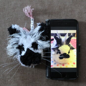 Personalised Crochet Rabbit Guinea Pig Hamster Keyring, 6 of 11
