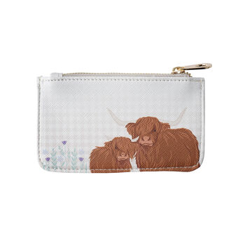 Bramble Farm Highland Cow Card Holder Purse | Handbag Accessory, 3 of 6