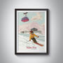 Saas Fee Switzerland Ski Resort Travel Poster Art Print, thumbnail 1 of 8