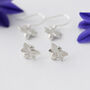 Bee Earrings In Silver, thumbnail 4 of 7