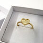 9ct Gold Rainbow Heart Ring, thumbnail 2 of 8