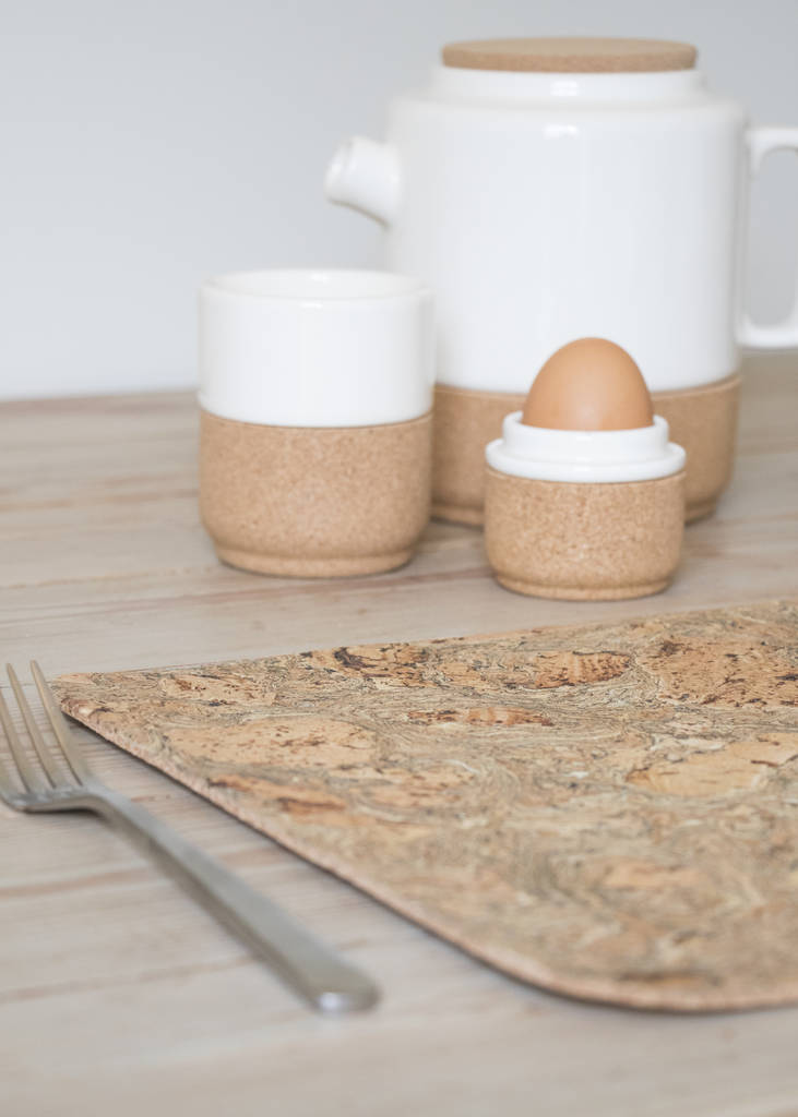 marbled cork rectangle table mats by liga