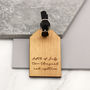 Personalised Written Date Luggage Tag, thumbnail 1 of 2
