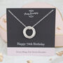 Seven Rings For Seven Decades 70th Birthday Necklace, thumbnail 1 of 8