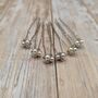 Set Of Six Pearl Bridal Hair Pins, thumbnail 8 of 12