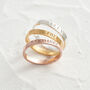 Amelia Personalised Engraved Band Ring, thumbnail 3 of 10