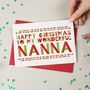 Wonderful Granny/Nanny/Gran/Nan Christmas Card, thumbnail 5 of 6