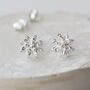 Sterling Silver Enlightened Lotus Studs, thumbnail 8 of 10