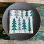 Elegant Green And Blue Christmas Tree Lunch Napkins X 20, thumbnail 7 of 8