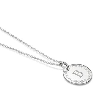 Personalised Wreath Necklace Sterling Silver, 5 of 12