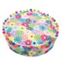 Multicoloured Hand Embroidered Pouffe, thumbnail 2 of 3