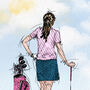 Personalised Womens Golf Print, thumbnail 6 of 10