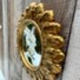 Small Gold Sunburst Mirror 18cm Round Boho Flower Gift, thumbnail 7 of 7