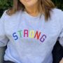 Strong Embroidered Sweatshirt, thumbnail 2 of 3