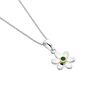 Daisy And Emerald Pendant Necklace, thumbnail 2 of 3