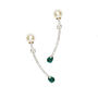 Bias Gold Plated Pearl Curved Earrings, thumbnail 7 of 7