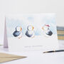 Puffins Christmas Card Pack Of Eight, thumbnail 1 of 3