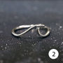 Sterling Silver Waves Ring, thumbnail 6 of 6