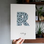 Personalised Patterned Letter Print, thumbnail 7 of 7