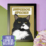 Funny Art Poster Gift For Cat Lover Superior Species, thumbnail 1 of 4