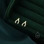 Sterling Silver Tiny Wishbone Stud Earrings, thumbnail 2 of 10