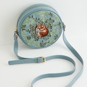 Chloe Circle Bag Embroidered Dormouse Blue, 2 of 8