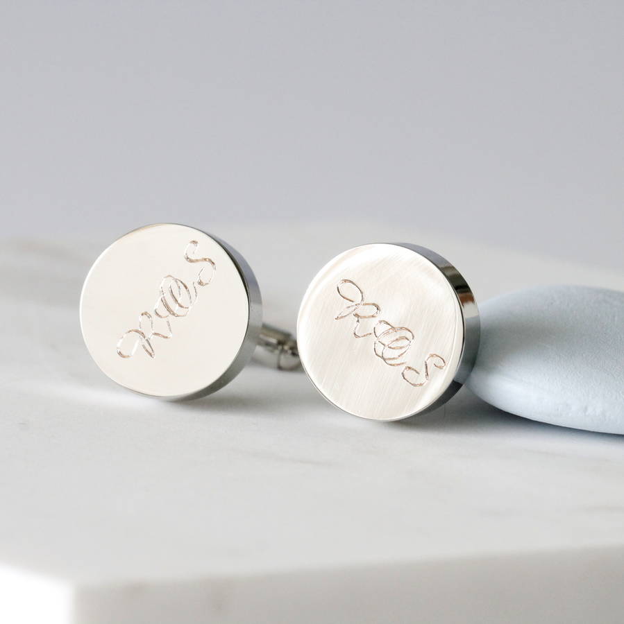 Personalised Initial Cufflinks By Attic