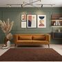 The Rugs Plain Brown Shaggy Rug, thumbnail 1 of 12