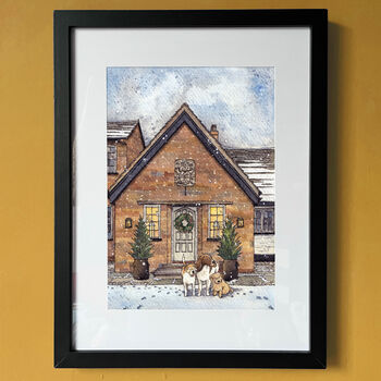 Personalised Watercolour House Portrait Illustration, 6 of 12