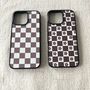 Brown Checked Phone Case, thumbnail 1 of 3