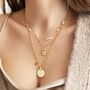 Gold Plated Stainless Steel And Pearl Necklace, thumbnail 3 of 7