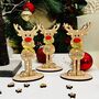 Personalised Christmas Table Place Setting Reindeer, thumbnail 3 of 7