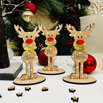 Personalised Christmas Table Place Setting Reindeer, 3 of 7