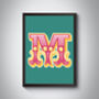 N Letter Bold Carnival Initial Art Print Circus Print, thumbnail 4 of 4