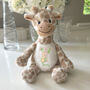 Personalised Alphabet Giraffe Teddy Bear – New Baby, 1st Birthday Gift, thumbnail 5 of 7