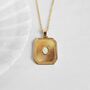 Opal Sunburst Charm Necklace, thumbnail 1 of 5