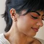 Crystal Star Charm Ear Cuff In Gold Plating, thumbnail 4 of 5