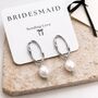 Freshwater Pearl Drop Bridesmaid Earrings, thumbnail 9 of 9