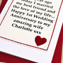 Personalised 1st Wedding Anniversary Card, thumbnail 5 of 5