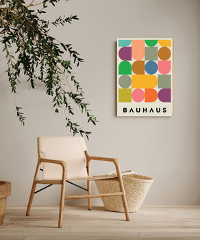 Bauhaus Mid Century Spot Art Print, 3 of 3