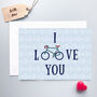Bike Love Anniversary, Wedding, Love Card, thumbnail 1 of 2