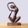 Yoga Lover Gift Wooden Statue, thumbnail 6 of 8