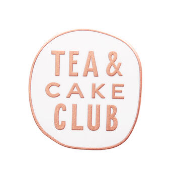 'Tea And Cake Club' Enamel Pin, 6 of 6