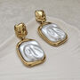 Chunky Baroque Pearl Drop Earrings, thumbnail 1 of 6