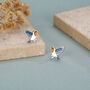 Sterling Silver Robin Stud Earrings, thumbnail 3 of 12