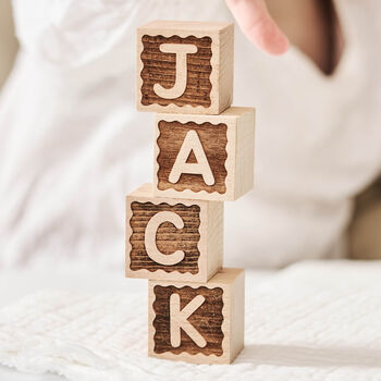 New Baby Gift Keepsake Building Block, 5 of 10