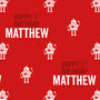 Personalised Birthday Robot Wrapping Paper, thumbnail 3 of 7