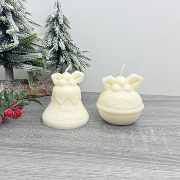 Christmas Pudding Decoration Christmas Candles, 7 of 9