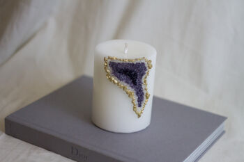 Amethyst Purple Geode Candle, 2 of 5