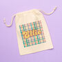 Personalised Pastel Gingham Easter Bag, thumbnail 3 of 4